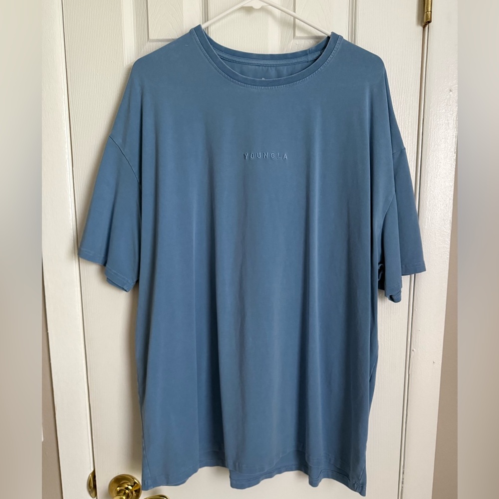 YoungLA Men's Slate Blue Short Sleeve Tee